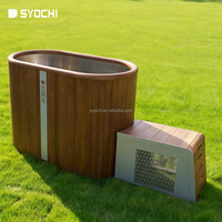 Baignoire plongeante froide tout-en-un en acier inoxydable Syochi avec filtre chauffant refroidisseur de bain de glace