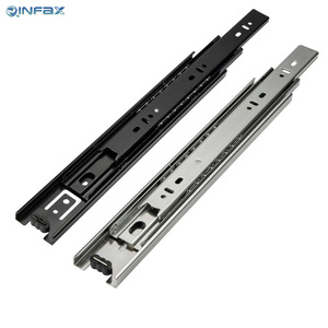 Chất Lượng Cao 45Mm 3-Fold Kênh Trượt Đường Ray Tủ Cửa Tủ Phù Hợp Phần Cứng Bóng Mang Kính Thiên Văn Ngăn Kéo Trượt - Product Image 4