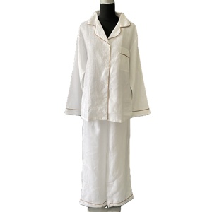 Готовая к отправке женская льняная пижама 100% французского льна - Product Image 1