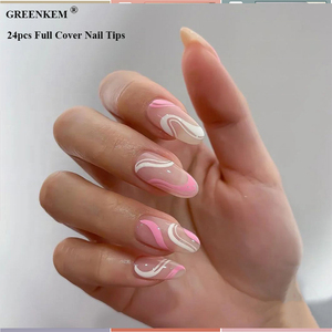 24 faux ongles en forme de cercueil, design dragon noir, <span class=keywords><strong>ballerine</strong></span> portable avec colle, pointes d'ongles complètes, ongles à presser - Product Image 2