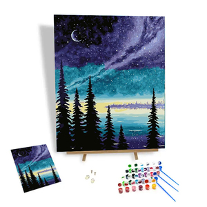 <span class=keywords><strong>Pintura</strong></span> <span class=keywords><strong>de</strong></span> alta calidad por números cielo nocturno <span class=keywords><strong>estrellas</strong></span> Diy pintado a mano sobre lienzo decoración pinturas <span class=keywords><strong>de</strong></span> pared para regalos <span class=keywords><strong>pintura</strong></span> acrílica personalizada - Product Image 1