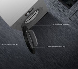 7KG onduleur basse à économie d'énergie 95 degrés haute température cuisson et lavage ménage automatique tambour Machine à laver - Product Image 3