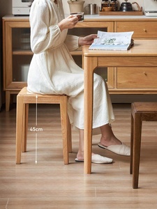 Taburete Cuadrado Apilable, Taburete Moderno y Sencillo para Tocador de Dormitorio, Asiento de Madera que Ahorra Espacio - Product Image 6