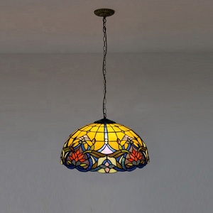 龙慧京蒂芙尼吊灯灯具吊灯手工彩色玻璃灯W16巴洛克吸顶灯 - Product Image 3