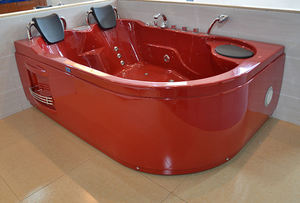 Bañera de hidromasaje con reposacabezas, asiento de baño de acrílico rojo, foshan - Product Image 5