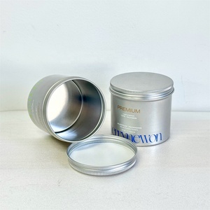 Aluminum Tin Jar for <b>Body</b> Butter & Skin Care 4oz/120ml Empty Cosmetic Cream Jar with Screw Lid Refillable Loose <b>Powder</b> Container - Product Image 3
