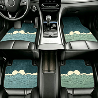 Tapis de sol de voiture imprimés paysages, imperméables et antidérapants, 4 pièces, universels, sur mesure, vente en gros