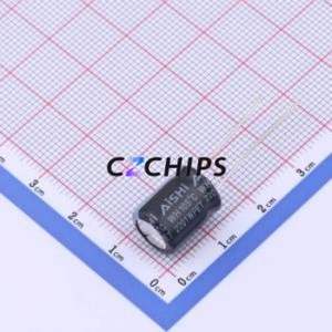 Condensateur électrolytique en aluminium à montage traversant EWH1HM221G13OT, D10xL13mm 220uF 20% 50V 300mA-120Hz - Product Image 2