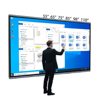 Pizarra Digital Inteligente con Pantalla Táctil LCD de 55/65/75/85/86/98/110 Pulgadas para Sala de Reuniones
