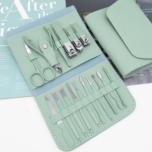 <span class=keywords><strong>Set</strong></span> Manicure <span class=keywords><strong>Professionale</strong></span> di Alta Qualità in Acciaio Inox con Etichetta Privata, Kit 4/12/16 Pezzi con Tronchesine e Accessori per Nail Art - Product Image 4