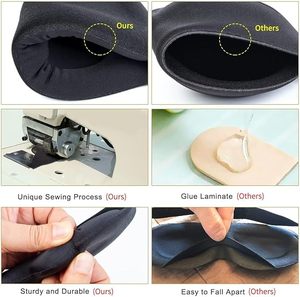 Masque de sommeil 3D profilé, échantillonnage personnalisé en 5 jours, 100% opaque, bloquant la lumière, <span class=keywords><strong>pour</strong></span> le voyage et la maison - Product Image 4