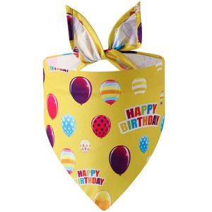 Fazzoletto personalizzato cucciolo sciarpa accessori buon compleanno ragazzo ragazza Pet <span class=keywords><strong>Dog</strong></span> <span class=keywords><strong>Bandana</strong></span> fazzoletto Saliva asciugamano festa - Product Image 4