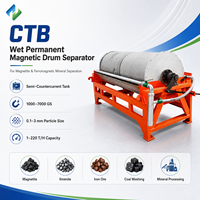Séparateur à tambour magnétique permanent humide CTB pour usine de lavage du charbon – Récupération de supports magnétiques