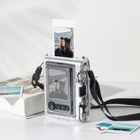 Étui pour appareil photo Lerp&Camera pour Instax Mini EVO, coque de protection transparente en plastique cristal, anti-collision, anti-chute, étui de voyage