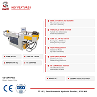 Cintreuse de tubes hydraulique semi-automatique 130NC pour gros diamètres – Équipement de cintrage de tubes pour l'industrie manufacturière et le traitement des tuyaux métalliques