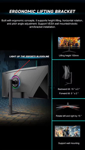 Oem Ultra Brede 34 Inch Gaming Monitor 4K Gebogen Scherm 144Hz 165Hz Wqhd 34 Inch Gebogen Monitor Pc Scherm Dp Type-C - Product Image 4