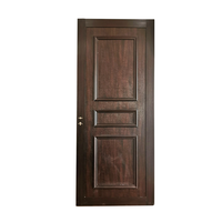 Portes d'intérieur en WPC au design moderne, panneau creux en couleur naturelle, vendu en usine, vente chaude par extrusion