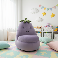 Nouvelle forme Unique conception d'aubergine chaise de loisirs canapé inclinable Fruits canapé inclinable pour bureau à domicile appartement hôtel salon