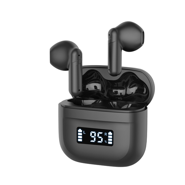 Digital ENC 4 Microphone TWS Earbuds Semi in Earphone with Power Led Display Screen Earphones
