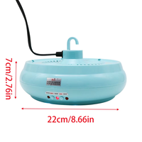 Lampe chauffante intelligente en plastique pour volailles, couveuse infrarouge pour poussins, lampe chauffante neuve pour poulets