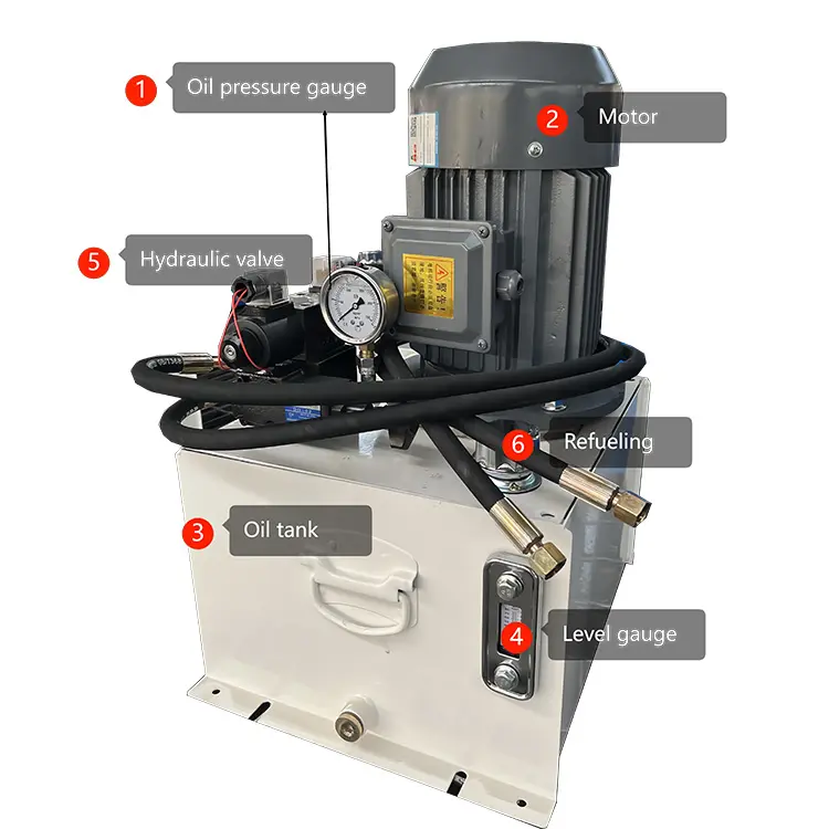 2.2kw 5.5kw 48V Hydraulische Pomp Motor Kleine Pers Olie Power Unit Pomp Systeem Mini Power Pack Hydraulische Power Units