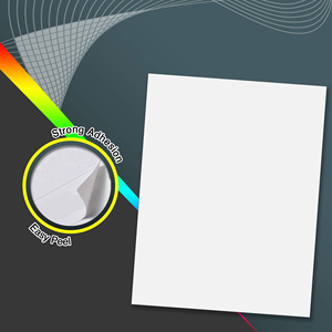 A4 formato chiaro adesivo di carta adesivo personalizzato lucido adesivo foglio di carta impermeabile per stampante a getto d'inchiostro - Product Image 2