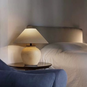 Japanese Wabi-Sabi Terroir Pottery <strong>Table</strong> <strong>Lamp</strong> Chinese Coarse <strong>Ceramic</strong> Living Room Hotel Designer Bedroom Bedside <strong>Lamp</strong> Decoration - Product Image 5