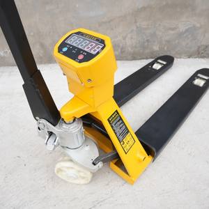 पैमाने हाथ हाइड्रोलिक इलेक्ट्रिक जैक के साथ 2टन 3टन पैलेट ट्रक, इलेक्ट्रिक फोर्कलिफ्ट लिफ्टिंग टूल अनुकूलित पंप जैक एलसीडी एसी मोटर - Product Image 3