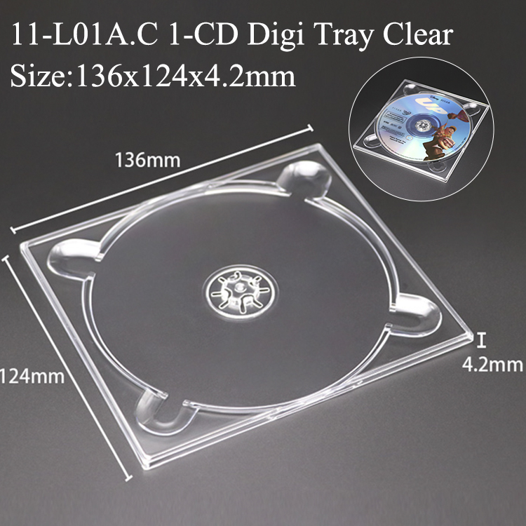 Plateau Digi 1 CD transparent L01A