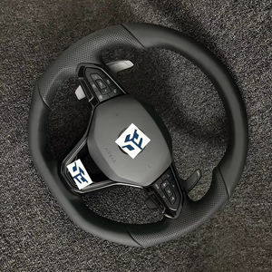 Volante de Cuero Compatible con Volkswagen Golf 8 GTI <span class=keywords><strong>Arteon</strong></span> Jetta MK8 Tiguan L Passat Tiguan GTI R GTE GTS - Product Image 1
