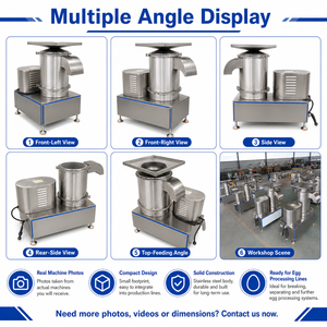 Máquina Compacta para Separar Cáscaras de Huevo, Extractor Comercial de Líquido de Huevo para Restaurantes y Panaderías - Product Image 4