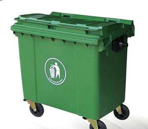 Poubelle en plastique flamant rose 660l, conteneur de déchets, de poussière, avec roue, <span class=keywords><strong>à</strong></span> prix coûtant, qualité supérieure - Product Image 6