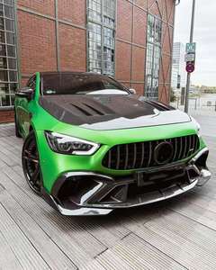 Kit carrosserie en fibre de carbone sèche de style LD pour <span class=keywords><strong>Mercedes</strong></span>-Benz GT63S X290, lèvre avant en fibre de carbone, jupe latérale, diffuseur arrière, spoiler, capot, kit carrosserie - Product Image 5