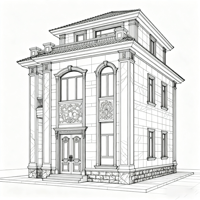 Services de conception 3D de matériaux de construction de luxe en gros pour plans d'étage de villas, chambres, salles de bain, écoles et entrepôts