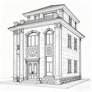 Groothandel Luxe Bouwmaterialen 3d Ontwerp Diensten Voor Villa Huis Plattegrond Slaapkamer Badkamer School & Magazijn - Product Image 3