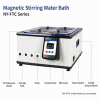 Pengaduk Magnetik Digital Berpemanas Listrik untuk Laboratorium, Kontrol Suhu Konstan, Akurasi 0.5, Fungsi Timer, 1-6 Lubang