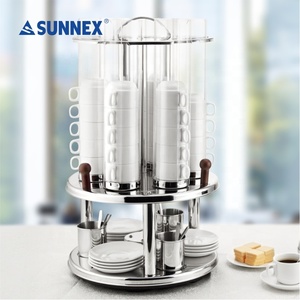 Per Sunnex migliore vendita commerciale in acciaio inox girevole portabicchieri One-Stop Buffet distributore di tazze per alberghi e ristoranti - Product Image 2