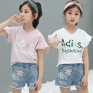 Pakaian Anak-anak Usia 4 5 6 8 10 12 Tahun Setelan Anak-anak Korea Asia Pakaian Anak Perempuan Remaja untuk Set Pakaian Gadis Remaja (Tua)