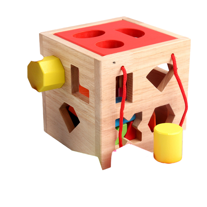 Large Interactive 3D Shape Matching Puzzle Board Colorful Wood ...