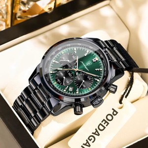 Reloj POEDAGAR de Lujo para Hombre, Resistente al Agua, Luminoso, con Fecha, Cronógrafo, Reloj de Cuarzo de Moda para Hombre, Relojes Deportivos de Acero Inoxidable para Hombre - Product Image 2
