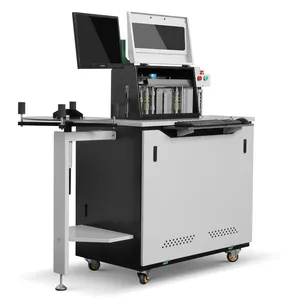 CNC แผ่นอลูมิเนียมอัตโนมัติตัดบากช่องจดหมายเครื่องดัดสำหรับการทำป้าย