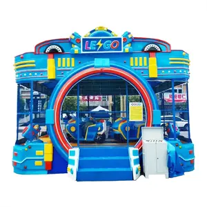 Happy Spray Ball Rides for Kids Electric Track Train with Roof Kids' Attraction for Adventure Park Amusement Ride