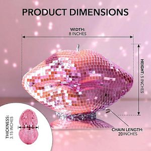 Nouvel Ornement de Table en Verre Miroir en Forme de Lèvres <span class=keywords><strong>Disco</strong></span> pour <span class=keywords><strong>la</strong></span> Saint-Valentin et les Enterrements de Vie de Jeune Fille, Vente en Gros et Personnalisation en Vrac - Product Image 2