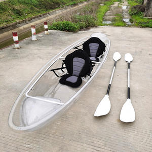 <span class=keywords><strong>Petit</strong></span> bateau <span class=keywords><strong>de</strong></span> pêche en plastique Bateau transparent Drop Stitch Kayak clair kayak canoë transparent à vendre - Product Image 2