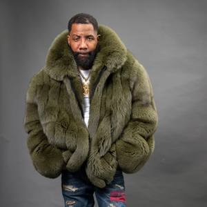 <span class=keywords><strong>Giacca</strong></span> in Pelliccia RXFurs Invernale Personalizzabile, Abbigliamento Outdoor Ampio, Bomber <span class=keywords><strong>a</strong></span> <span class=keywords><strong>Righe</strong></span> Verticali con Colletto per <span class=keywords><strong>Uomo</strong></span> - Product Image 1