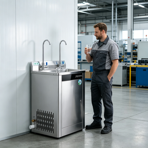 Fabricant de distributeurs d'eau pour hôtels et foyers - Unité autonome en acier inoxydable avec sortie instantanée d'eau chaude et froide Q - Product Image 6