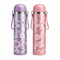 KDQY Tasse à thé isotherme en titane pur à 99,9 % de 450 ml avec infuseur à thé - Coffret cadeau