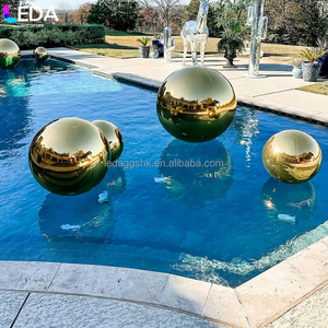 LEDA Events Decoration Wholesale Customized Gold Inflatable Round Large Mirror <b>Balloon</b> for Wedding - Product Image 2