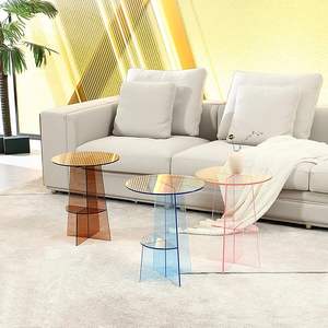 Acrílico multicolor claro pequeña <span class=keywords><strong>mesa</strong></span> redonda de 15mm de espesor - Product Image 6