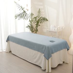 Nappe <span class=keywords><strong>de</strong></span> <span class=keywords><strong>Massage</strong></span> en polyester <span class=keywords><strong>pour</strong></span> la peau, Salon <span class=keywords><strong>de</strong></span> beauté, Spa corporel, <span class=keywords><strong>drap</strong></span> <span class=keywords><strong>de</strong></span> lit <span class=keywords><strong>avec</strong></span> <span class=keywords><strong>trou</strong></span> <span class=keywords><strong>pour</strong></span> le visage, couleur Pure - Product Image 5